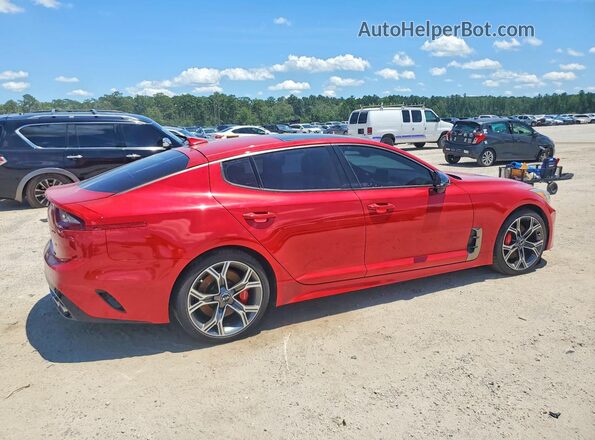 KNAE55LC3J6032009 2018 KIA STINGER Red Tył prawy