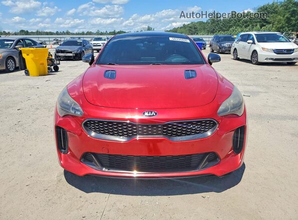 KNAE55LC3J6032009 2018 KIA STINGER Red Widok z przodu