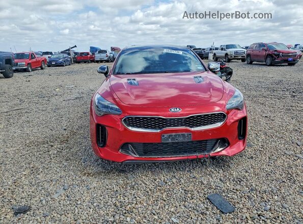 KNAE55LC3K6064654 2019 KIA STINGER Red Вид спереду