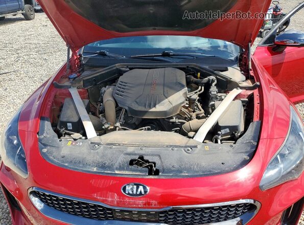 KNAE55LC3K6064654 2019 KIA STINGER Red Вид задньої частини салону