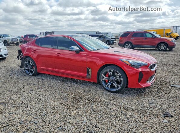 KNAE55LC3K6064654 2019 KIA STINGER Red Передня права чверть