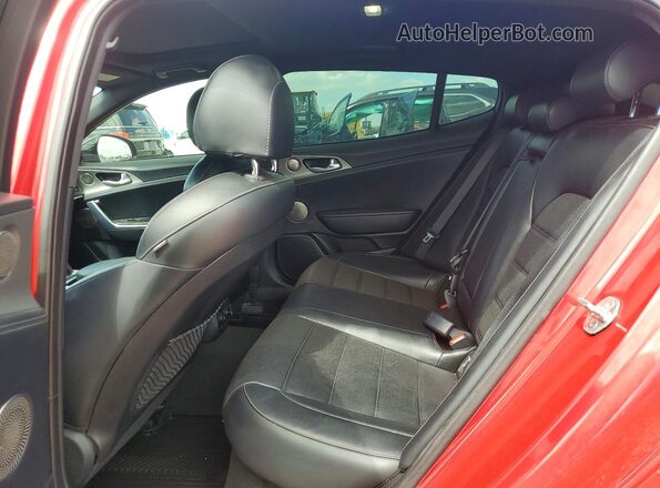 KNAE55LC3K6064654 2019 KIA STINGER Red Вид задніх сидінь