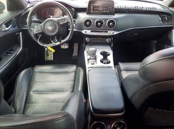 KNAE55LC3K6064654 2019 KIA STINGER Red Вид панелі приладів