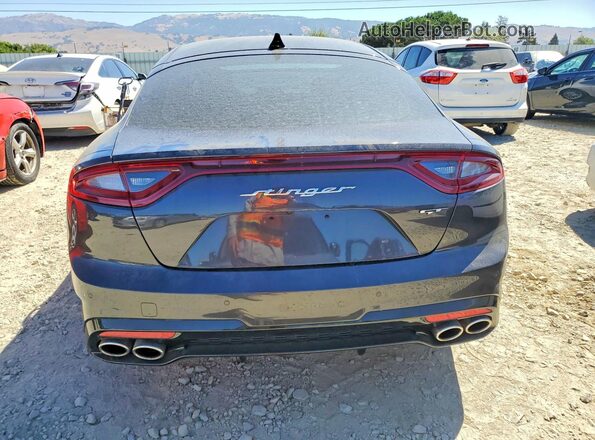KNAE55LC3K6064816 2019 KIA STINGER Charcoal Вид ззаду