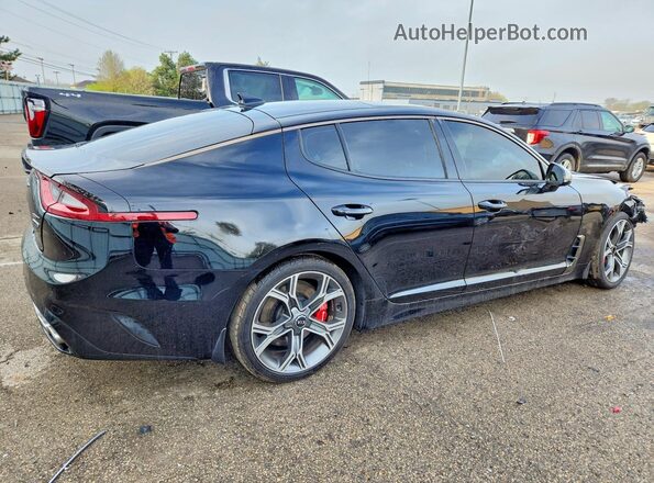 KNAE55LC3L6073873 2020 KIA STINGER Черный Задняя правая четверть
