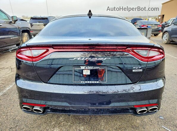 KNAE55LC3L6073873 2020 KIA STINGER Черный Вид сзади