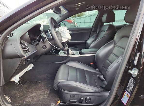 KNAE55LC3L6073873 2020 KIA STINGER Черный Вид салона спереди