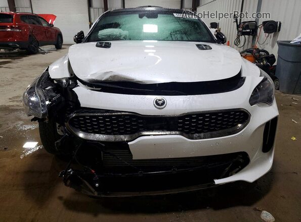 KNAE55LC3L6079317 2020 KIA STINGER White წინა ხედი