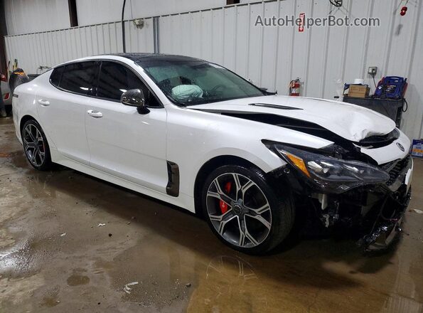 KNAE55LC3L6079317 2020 KIA STINGER White წინა მარჯვენა