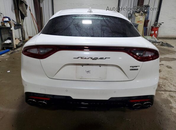 KNAE55LC3L6079317 2020 KIA STINGER White უკანა ხედი