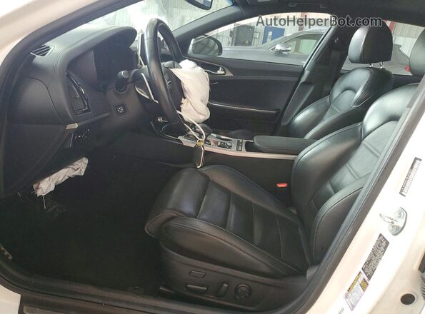 KNAE55LC3L6079317 2020 KIA STINGER White წინა სალონის ხედი