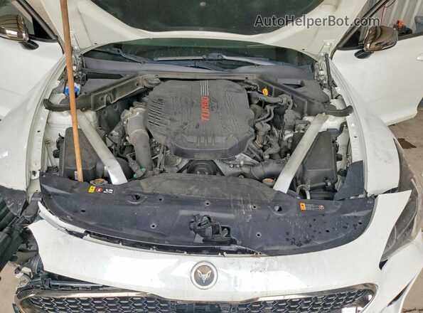 KNAE55LC3L6079317 2020 KIA STINGER White უკანა სალონის ხედი