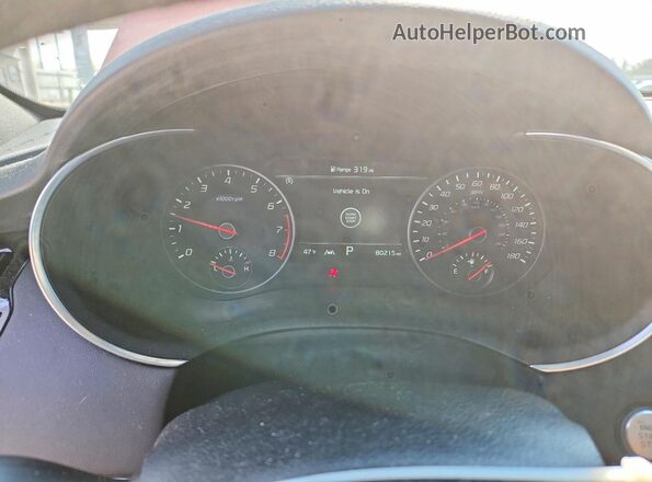KNAE55LC3P6124164 2023 KIA STINGER Red Instrument cluster view