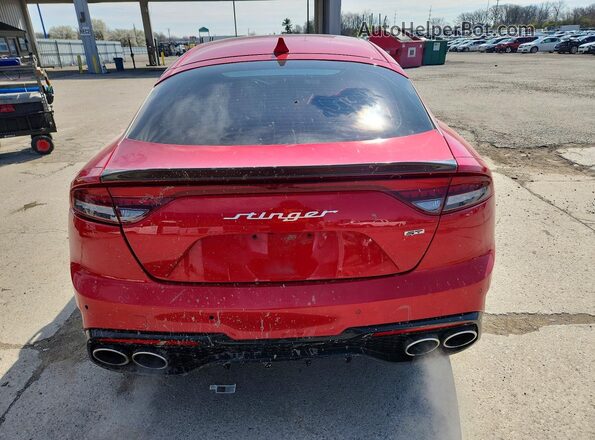 KNAE55LC3P6124164 2023 KIA STINGER Red Rear view