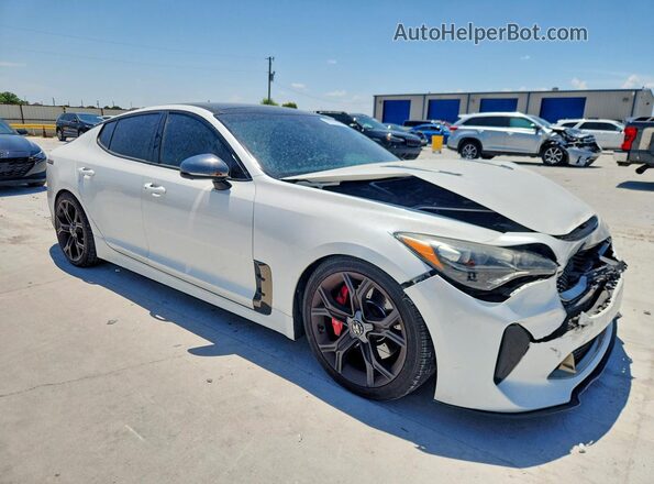 KNAE55LC4K6064615 2019 KIA STINGER White წინა მარჯვენა