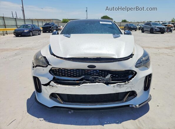 KNAE55LC4K6064615 2019 KIA STINGER White წინა ხედი