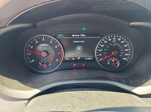 KNAE55LC4K6064615 2019 KIA STINGER White ხელსაწყოთა პანელის ხედი