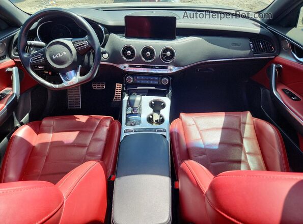 KNAE55LC4N6105166 2022 KIA STINGER Silver წინა პანელის ხედი