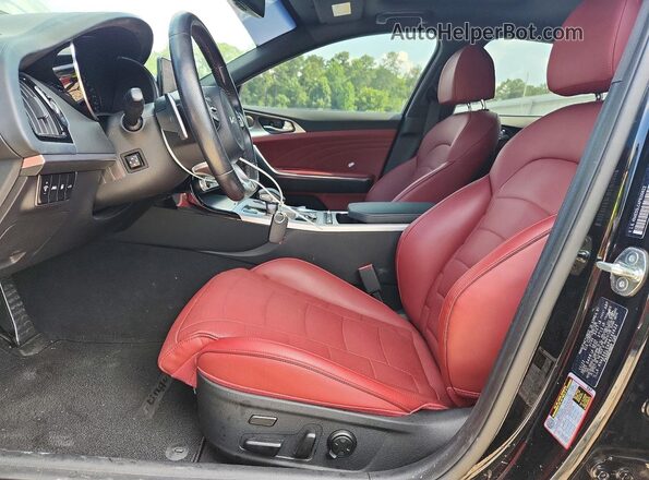 KNAE55LC4P6130622 2023 KIA STINGER Black Вид салону спереду