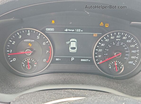 KNAE55LC5K6061903 2019 KIA STINGER Black Սարքավորումների վահանակի տեսք