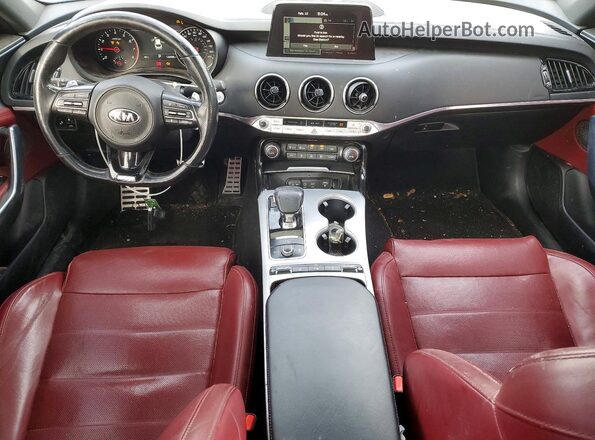 KNAE55LC6J6026950 2018 KIA STINGER Silver წინა პანელის ხედი