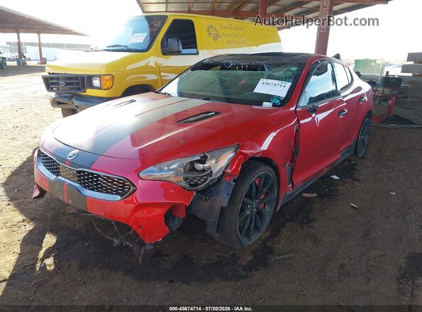 KNAE55LC7P6125771 2023 KIA STINGER Red Przód lewy