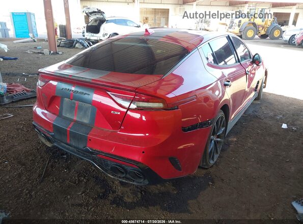 KNAE55LC7P6125771 2023 KIA STINGER Red Tył prawy