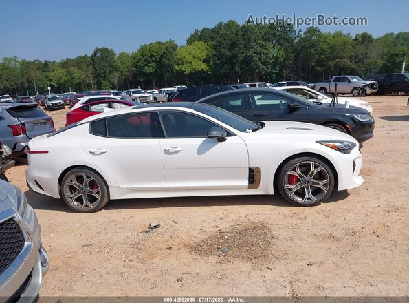 KNAE55LC8L6075764 2020 KIA STINGER Silver უკანა სალონის ხედი