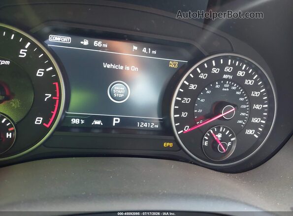 KNAE55LC8L6075764 2020 KIA STINGER Silver უკანა სავარძლების ხედი