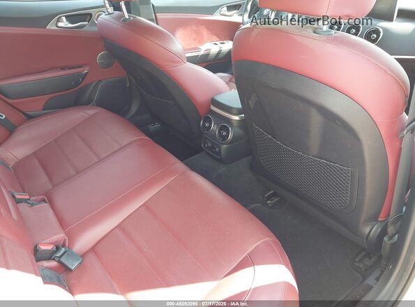 KNAE55LC8L6075764 2020 KIA STINGER Silver VIN კოდის სტიკერის ხედი