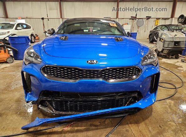 KNAE55LC8M6094462 2021 KIA STINGER Blue Front view