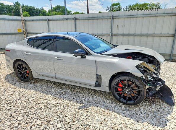 KNAE55LC8P6123270 2023 KIA STINGER Gray Передня права чверть