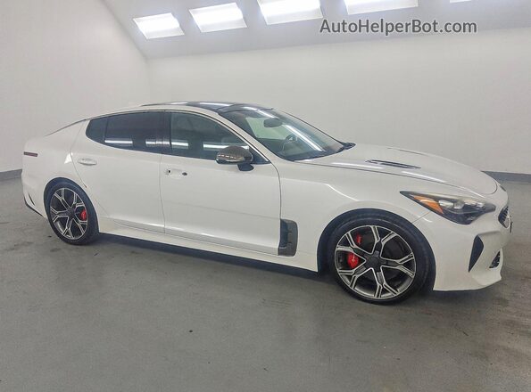 KNAE55LC9J6035528 2018 KIA STINGER White Առջևի աջ