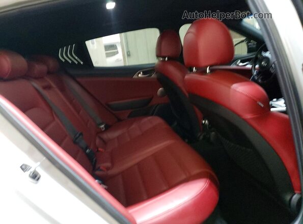 KNAE55LCXJ6018320 2018 KIA STINGER Gray Вид задніх сидінь