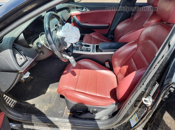 KNAE55LCXK6046636 2019 KIA STINGER Black Vista interior delantera