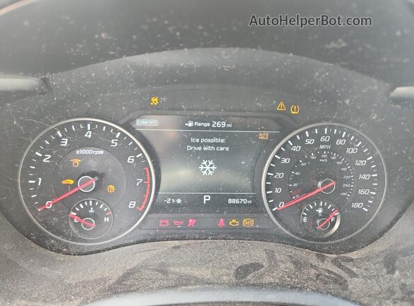 KNAE55LCXK6046636 2019 KIA STINGER Black Vista del cuadro de instrumentos