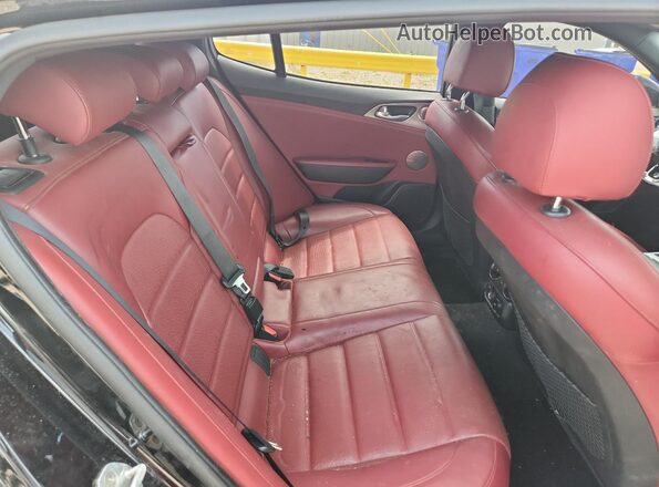 KNAE55LCXK6046636 2019 KIA STINGER Black Vista de los asientos traseros