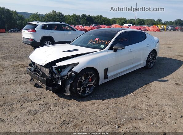 KNAE55LCXM6088677 2021 KIA STINGER Белый Передняя левая четверть