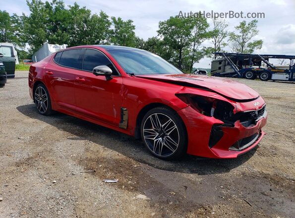 KNAE55LCXP6130642 2023 KIA STINGER Red Передня права чверть