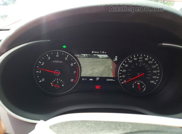 KNAE55LCXP6130642 2023 KIA STINGER Red Вид щитка приладів