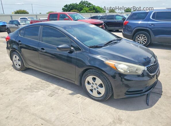 KNAFK4A60G5586630 2016 KIA FORTE Black Przód prawy