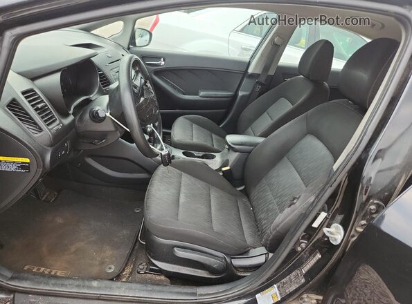 KNAFK4A63G5487767 2016 KIA FORTE Black Front interior view