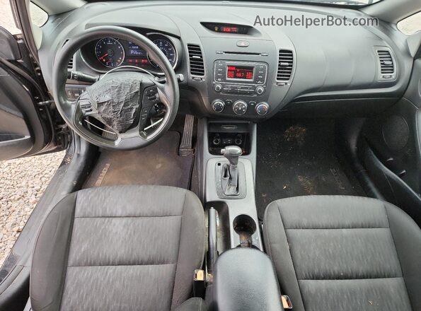 KNAFK4A63G5487767 2016 KIA FORTE Black Dashboard view