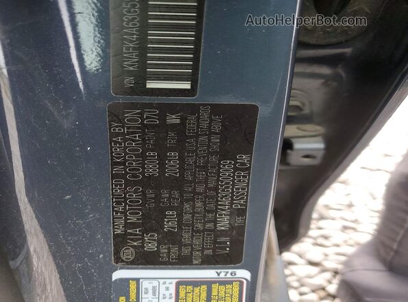 KNAFK4A63G5509069 2016 KIA FORTE Blue Widok komory silnika