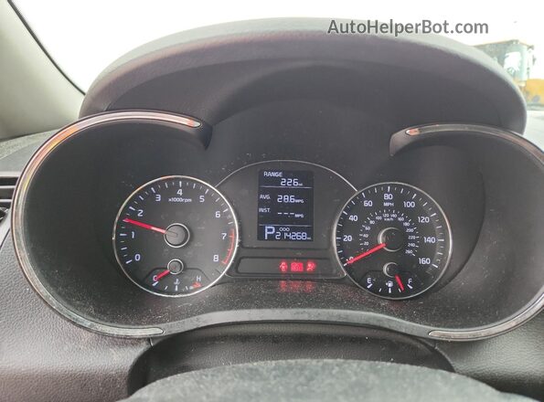 KNAFK4A64G5550231 2016 KIA FORTE Silver Вид щитка приладів