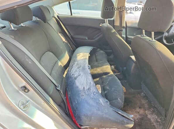 KNAFK4A65G5439381 2016 KIA FORTE Silver Rear seats view