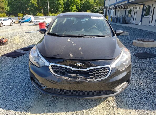 KNAFK4A65G5536483 2016 KIA FORTE Black წინა ხედი