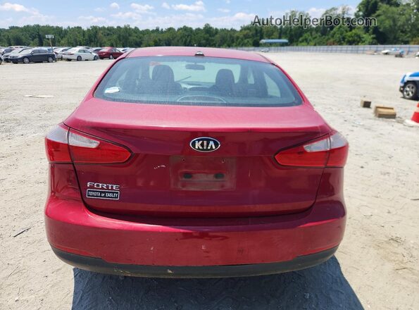 KNAFK4A66G5548836 2016 KIA FORTE Красный Вид сзади