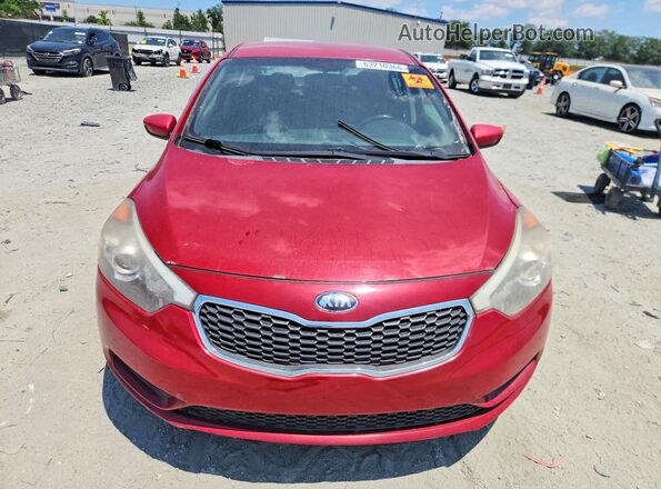 KNAFK4A66G5548836 2016 KIA FORTE Красный Вид спереди