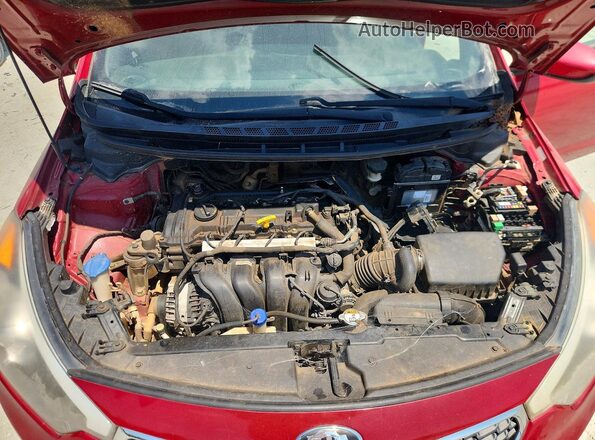 KNAFK4A66G5548836 2016 KIA FORTE Красный Вид задней части салона